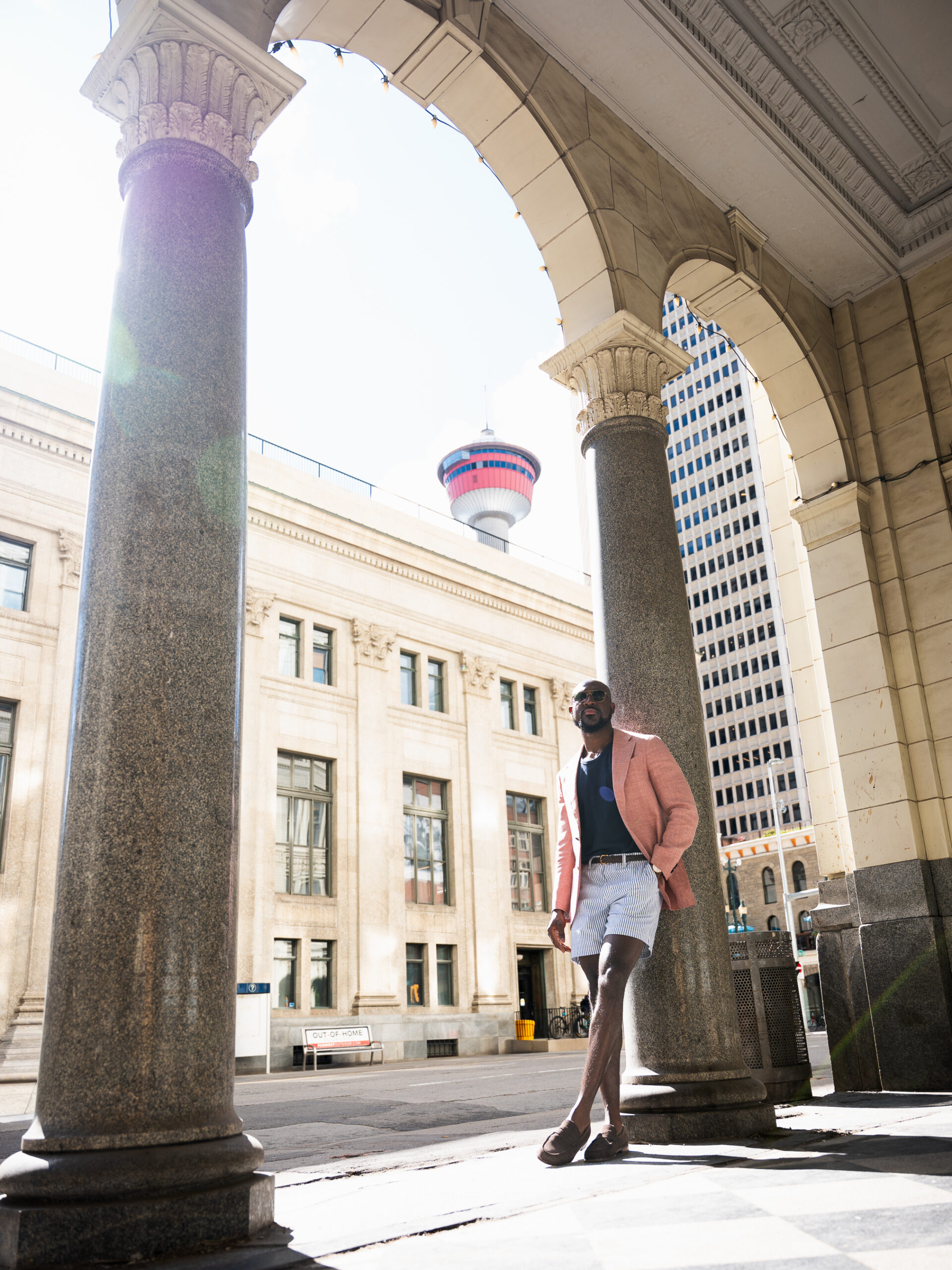 Portrait photos in downtown Calgary